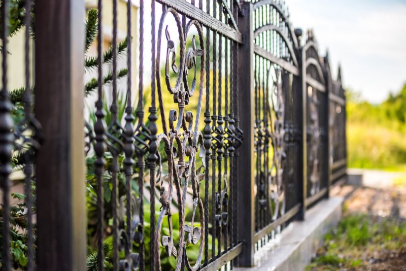 Wrought Iron Fence Installation detail